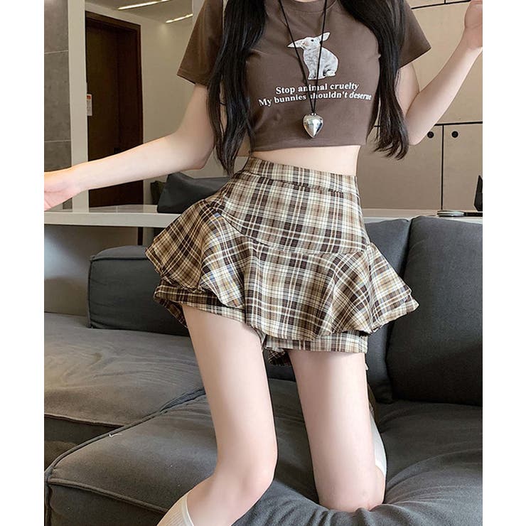 ウエスト切り替えフレアミニスカート Jasmine Grandiflorum | aimoha  | 詳細画像19 