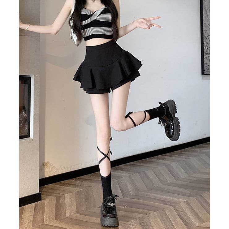 ウエスト切り替えフレアミニスカート Jasmine Grandiflorum | aimoha  | 詳細画像9 