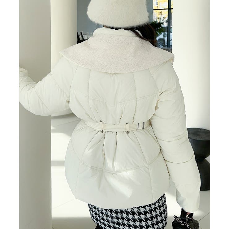 【Jasmine】ウエストベルトダウンジャケット | aimoha  | 詳細画像3 