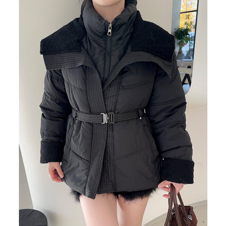 【Jasmine】ウエストベルトダウンジャケット | aimoha  | 詳細画像7 