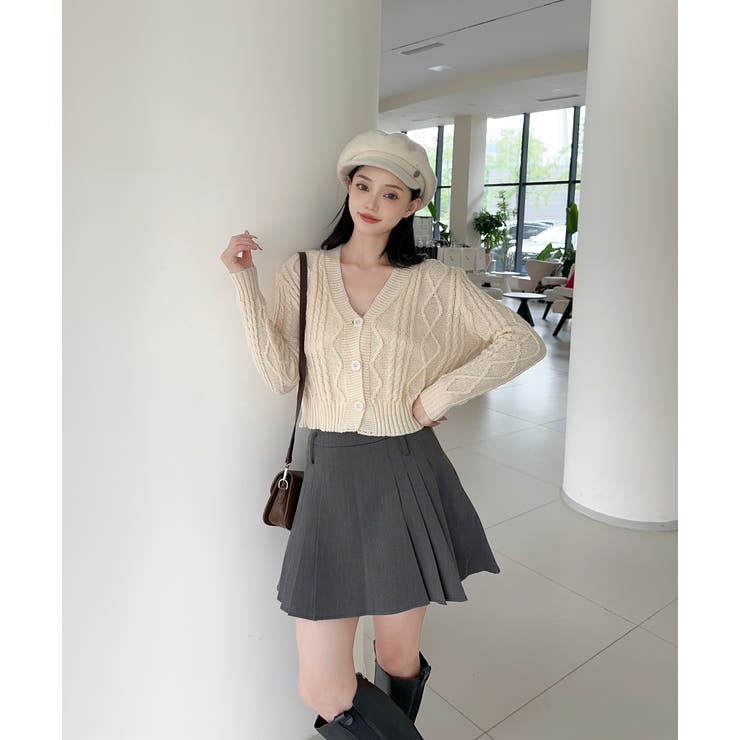 【Jasmine】ケーブル編みニットカーディガン+キャミソール Jasmine … | aimoha  | 詳細画像9 