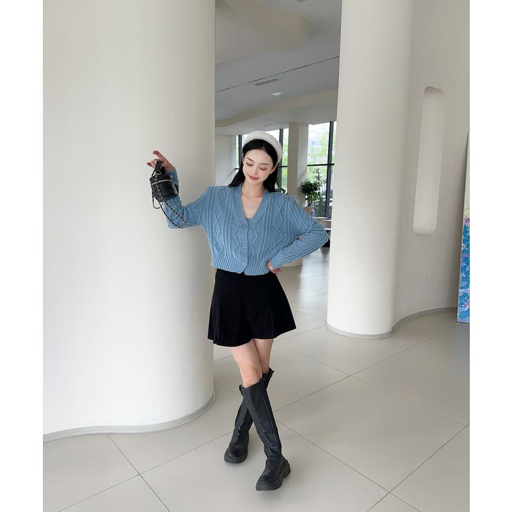 【Jasmine】ケーブル編みニットカーディガン+キャミソール Jasmine … | aimoha  | 詳細画像4 