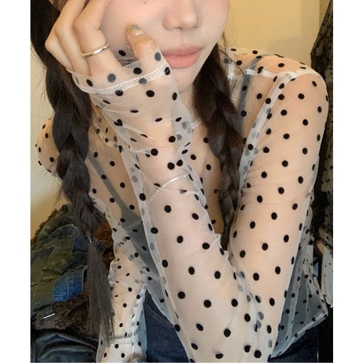 【Jasmine】ドット柄シアートップス Jasmine Grandifloru… | aimoha  | 詳細画像12 