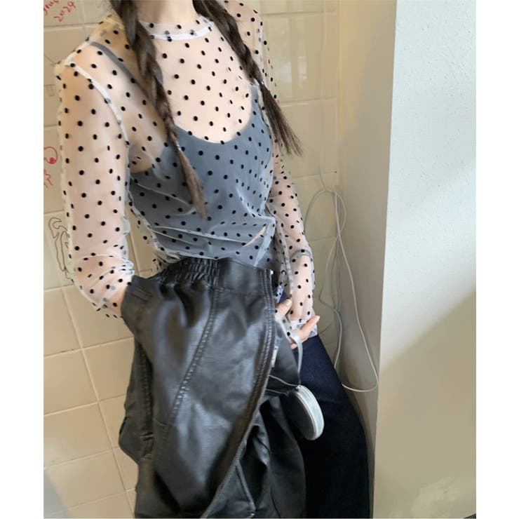 【Jasmine】ドット柄シアートップス Jasmine Grandifloru… | aimoha  | 詳細画像2 