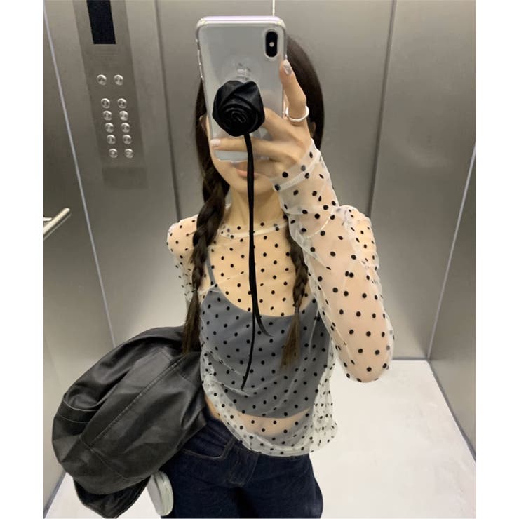 【Jasmine】ドット柄シアートップス Jasmine Grandifloru… | aimoha  | 詳細画像7 