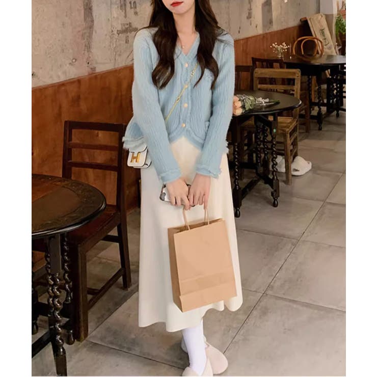 【Jasmine】ツイード風フリンジニットカーディガン Jasmine Gran… | aimoha  | 詳細画像21 