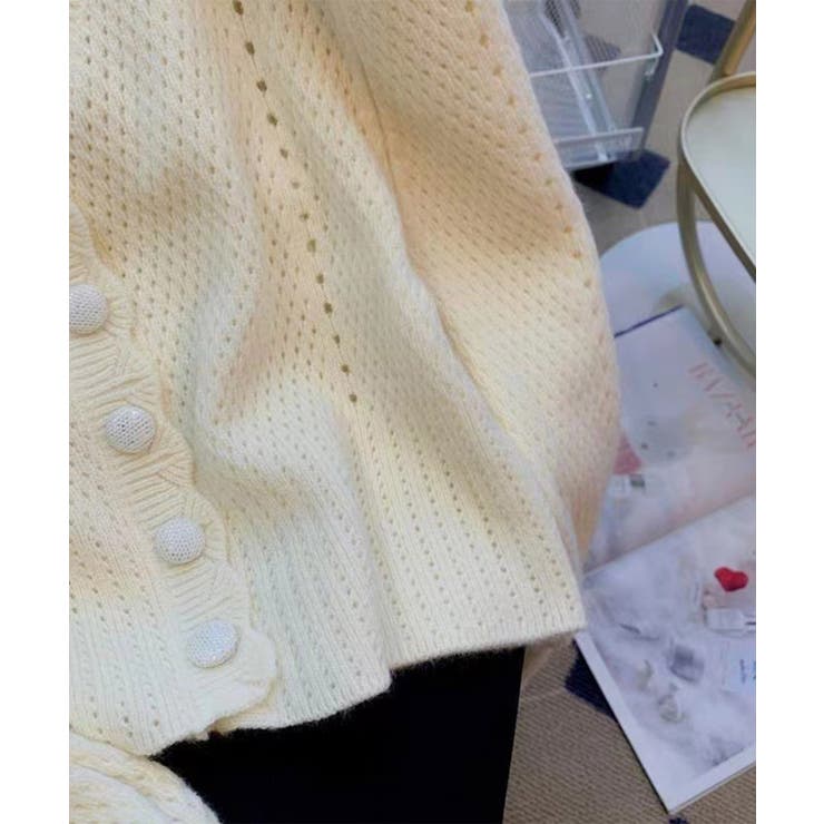 ミニ丈パフカーディガン Jasmine Grandiflorum | aimoha  | 詳細画像9 