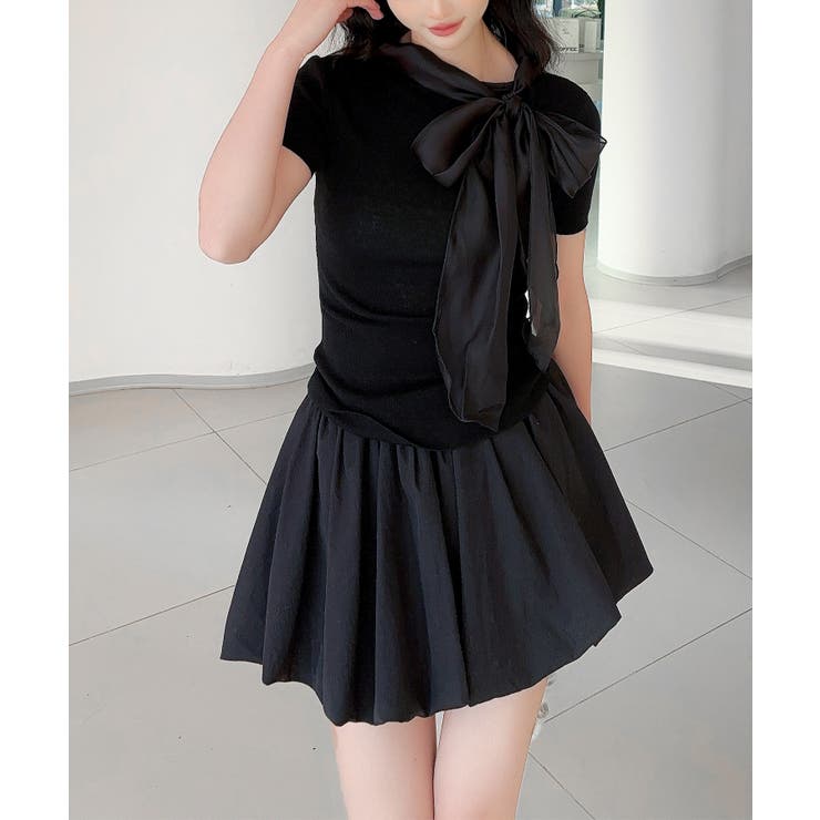 【Jasmine】リボンシアーニットトップス | aimoha  | 詳細画像7 