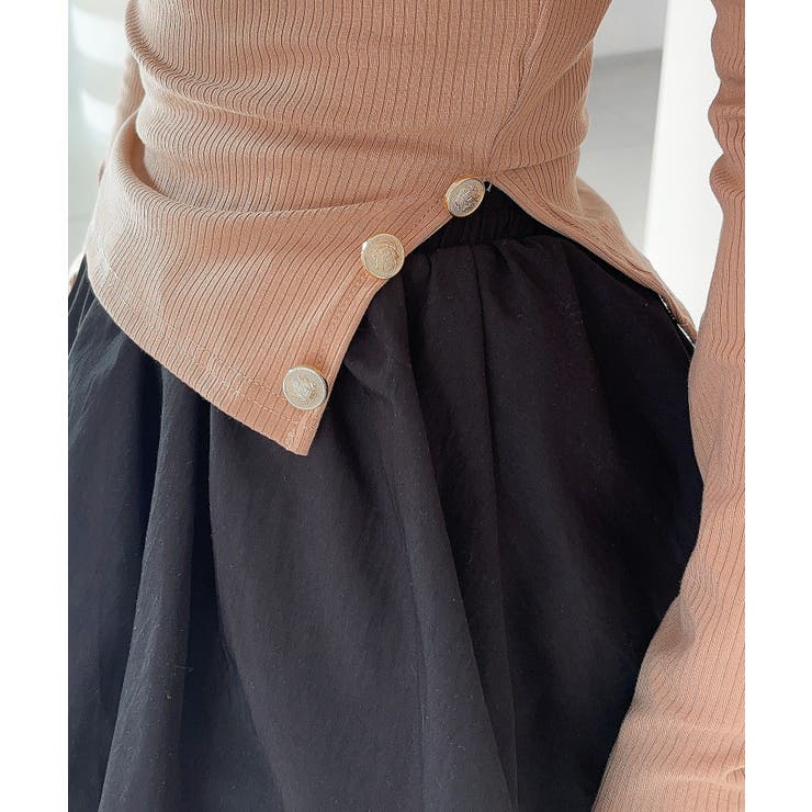 【Jasmine】アシメチェーンワンショルトップス | aimoha  | 詳細画像11 