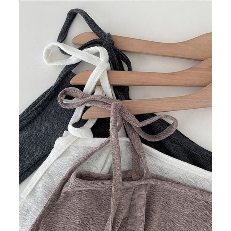 【Jasmine】肩見せシャーリングリボンショートトップス Jasmine Gr… | aimoha  | 詳細画像3 