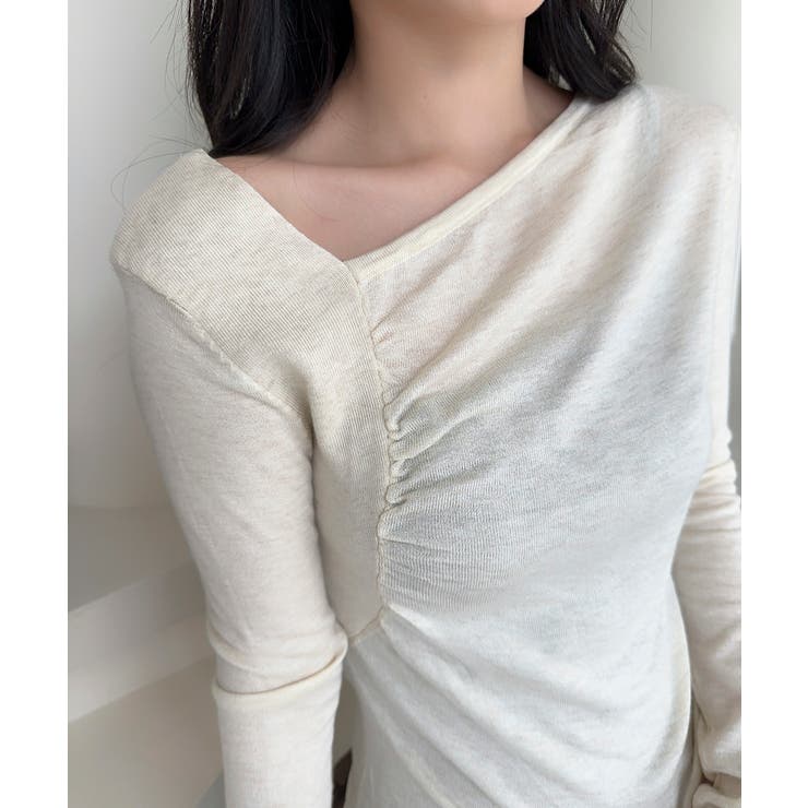 アシンメトリーニットプルオーバー Jasmine Grandiflorum | aimoha  | 詳細画像17 