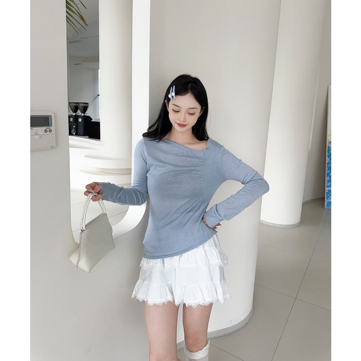 アシンメトリーニットプルオーバー Jasmine Grandiflorum | aimoha  | 詳細画像2 