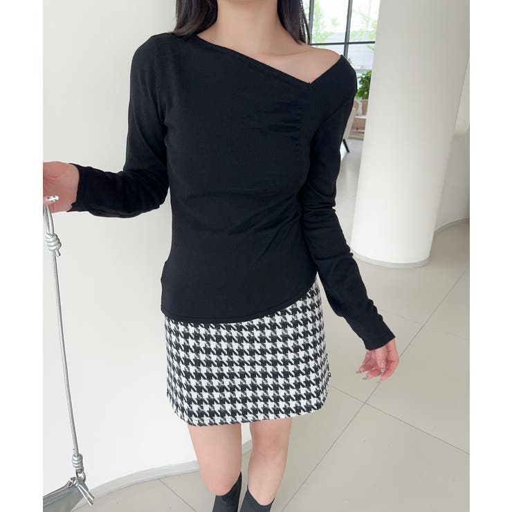 アシンメトリーニットプルオーバー Jasmine Grandiflorum | aimoha  | 詳細画像14 