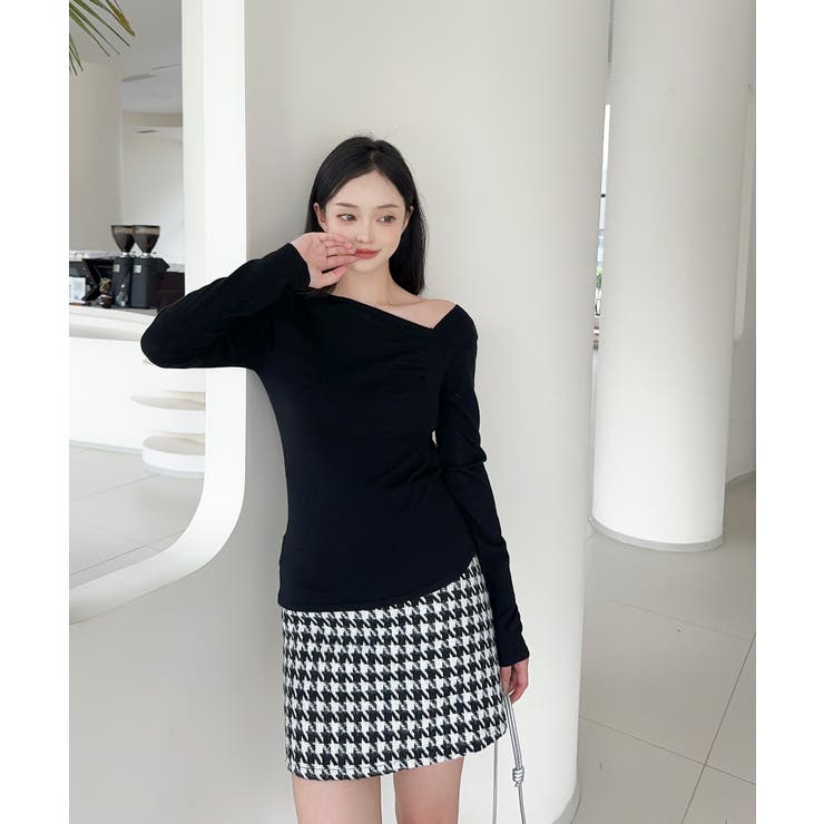 アシンメトリーニットプルオーバー Jasmine Grandiflorum | aimoha  | 詳細画像10 