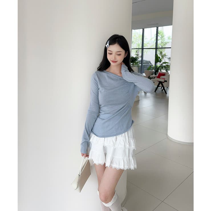 アシンメトリーニットプルオーバー Jasmine Grandiflorum | aimoha  | 詳細画像4 