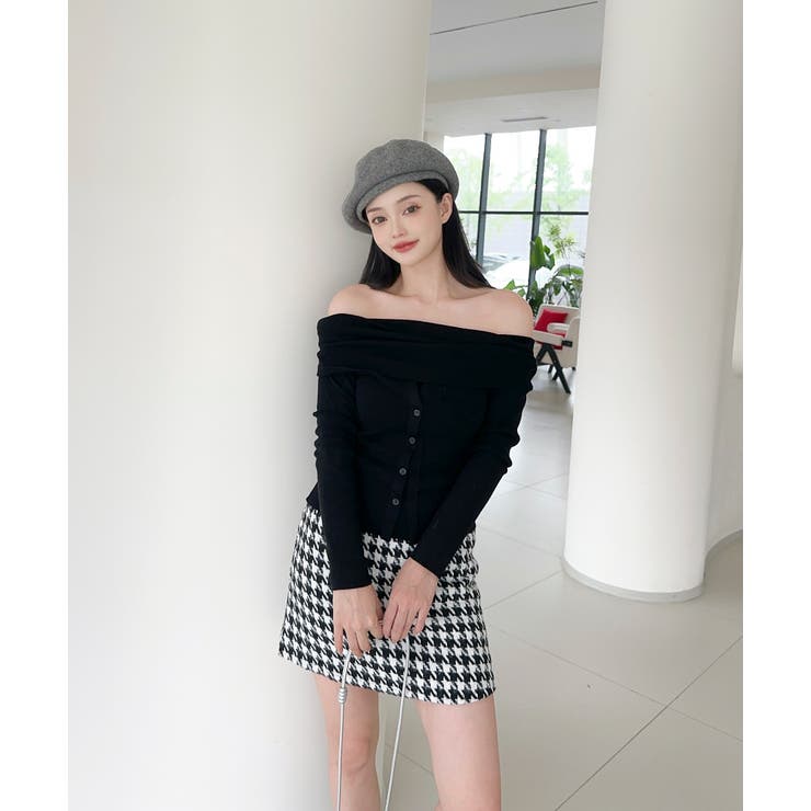 2WAYフロントボタンデザインニットプルオーバー | aimoha  | 詳細画像12 