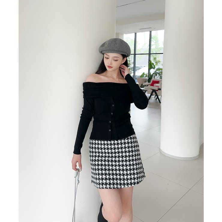 2WAYフロントボタンデザインニットプルオーバー | aimoha  | 詳細画像8 