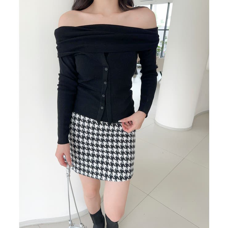 2WAYフロントボタンデザインニットプルオーバー | aimoha  | 詳細画像9 