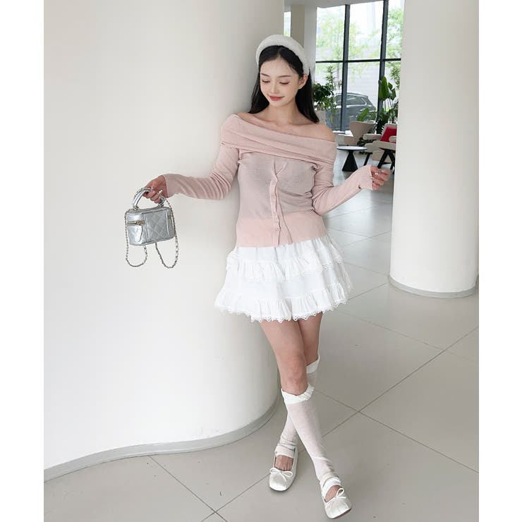 2WAYフロントボタンデザインニットプルオーバー | aimoha  | 詳細画像3 