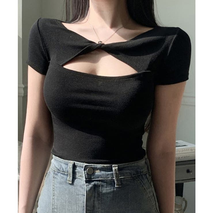 【Jasmine】胸カットアウトデザインＴシャツ Jasmine Grandif… | aimoha  | 詳細画像11 