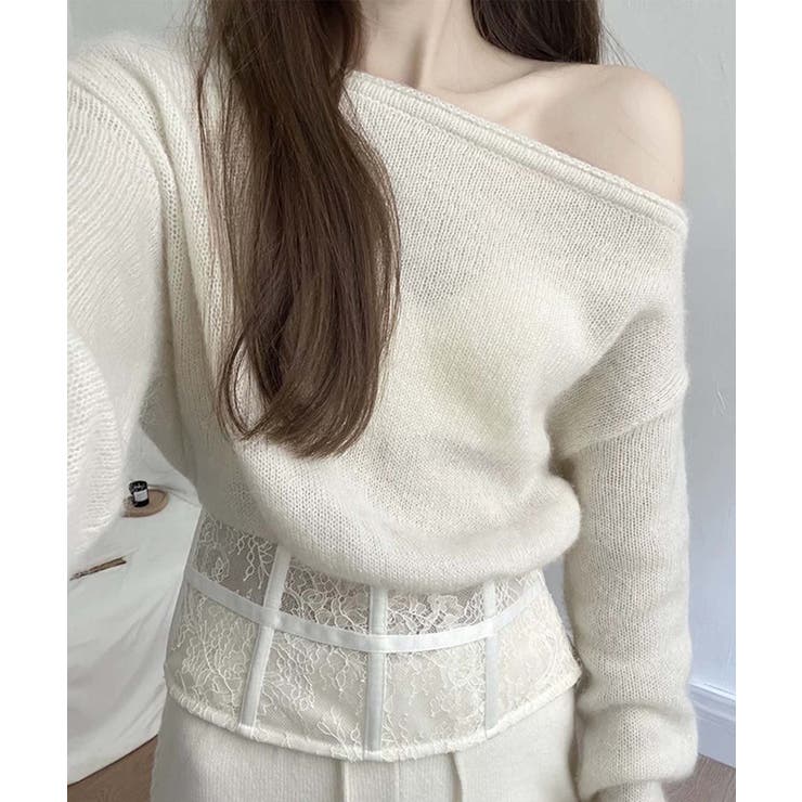 【Jasmine】コルセット風ニットプルオーバー Jasmine Grandif… | aimoha  | 詳細画像10 