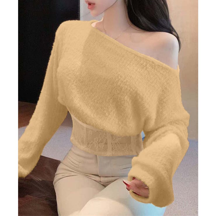 【Jasmine】コルセット風ニットプルオーバー Jasmine Grandif… | aimoha  | 詳細画像2 