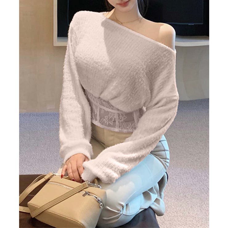 【Jasmine】コルセット風ニットプルオーバー Jasmine Grandif… | aimoha  | 詳細画像4 