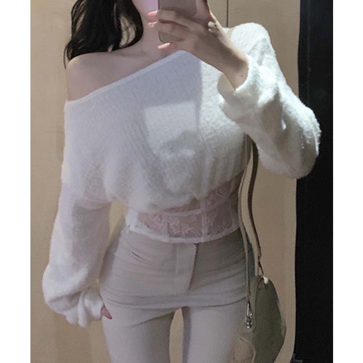 【Jasmine】コルセット風ニットプルオーバー Jasmine Grandif… | aimoha  | 詳細画像7 