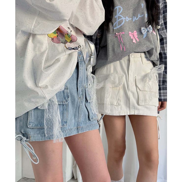 フロントポケットデニムミニスカート Jasmine Grandiflorum | aimoha  | 詳細画像11 