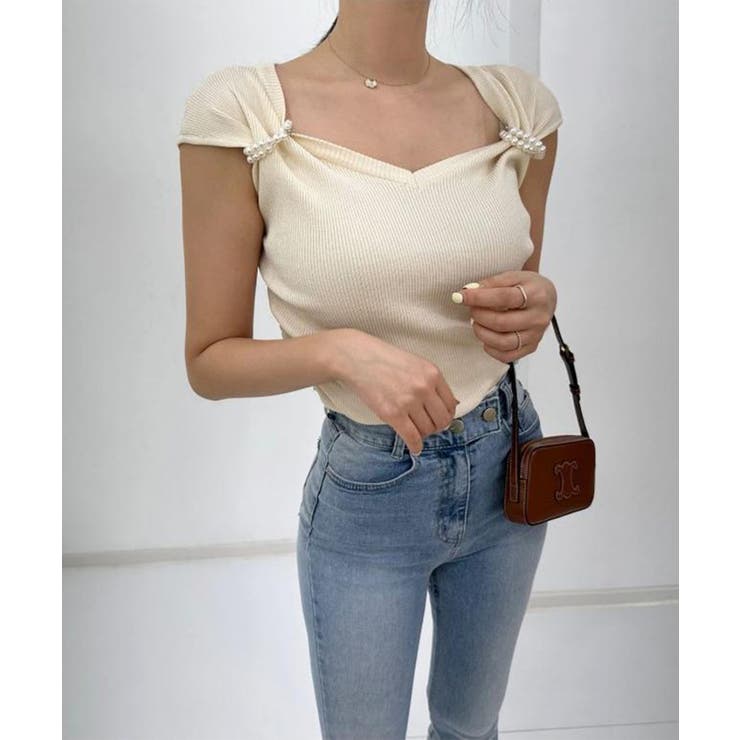 ハートカラーパール半袖Ｔシャツ Jasmine Grandiflorum | aimoha  | 詳細画像9 