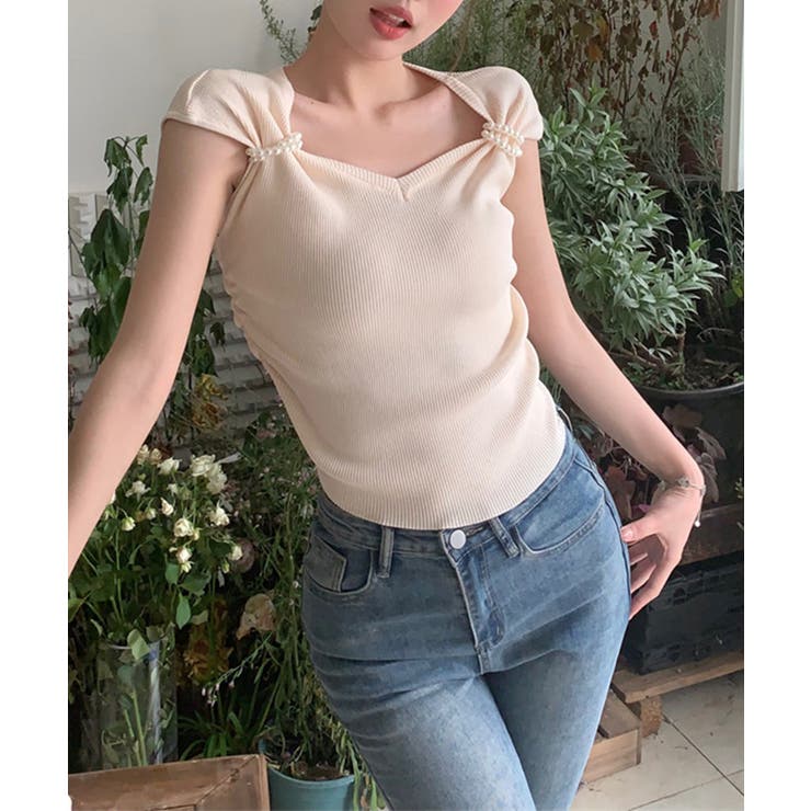 ハートカラーパール半袖Ｔシャツ Jasmine Grandiflorum | aimoha  | 詳細画像10 