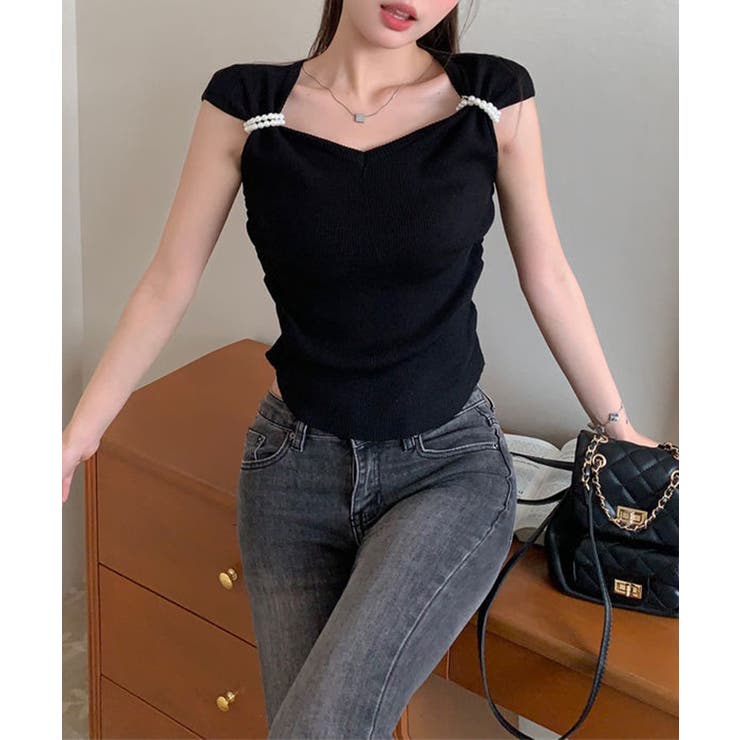 ハートカラーパール半袖Ｔシャツ Jasmine Grandiflorum | aimoha  | 詳細画像11 