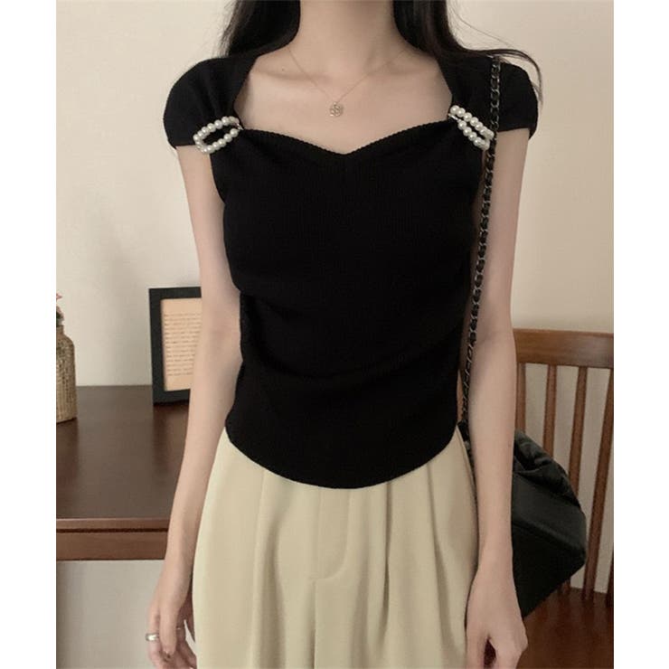 ハートカラーパール半袖Ｔシャツ Jasmine Grandiflorum | aimoha  | 詳細画像12 