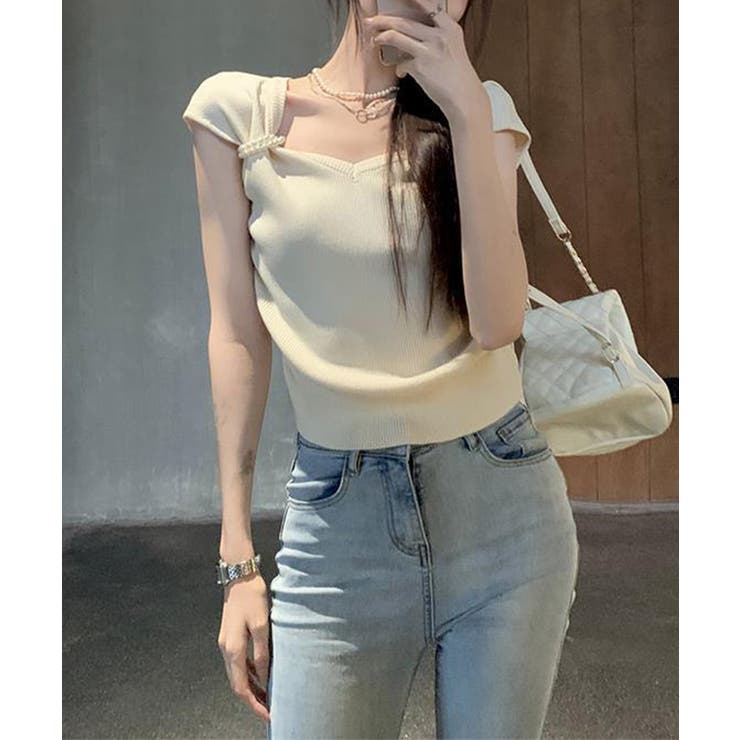 ハートカラーパール半袖Ｔシャツ Jasmine Grandiflorum | aimoha  | 詳細画像13 