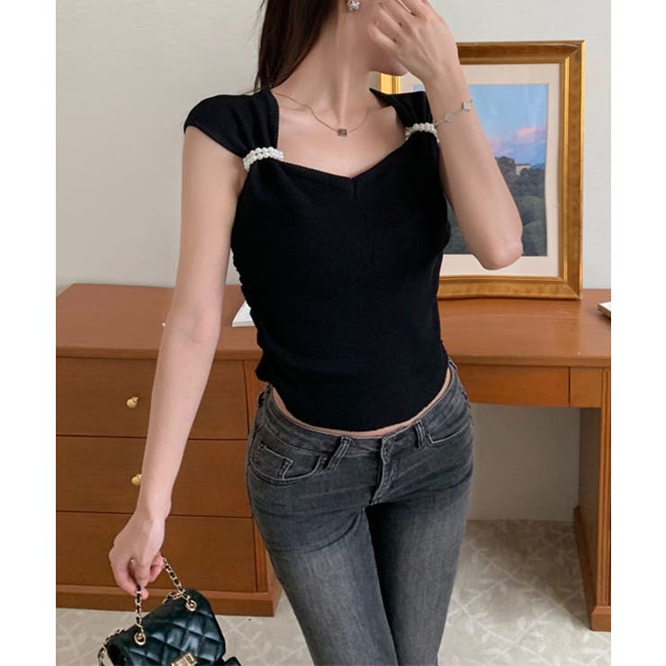 ハートカラーパール半袖Ｔシャツ Jasmine Grandiflorum | aimoha  | 詳細画像4 