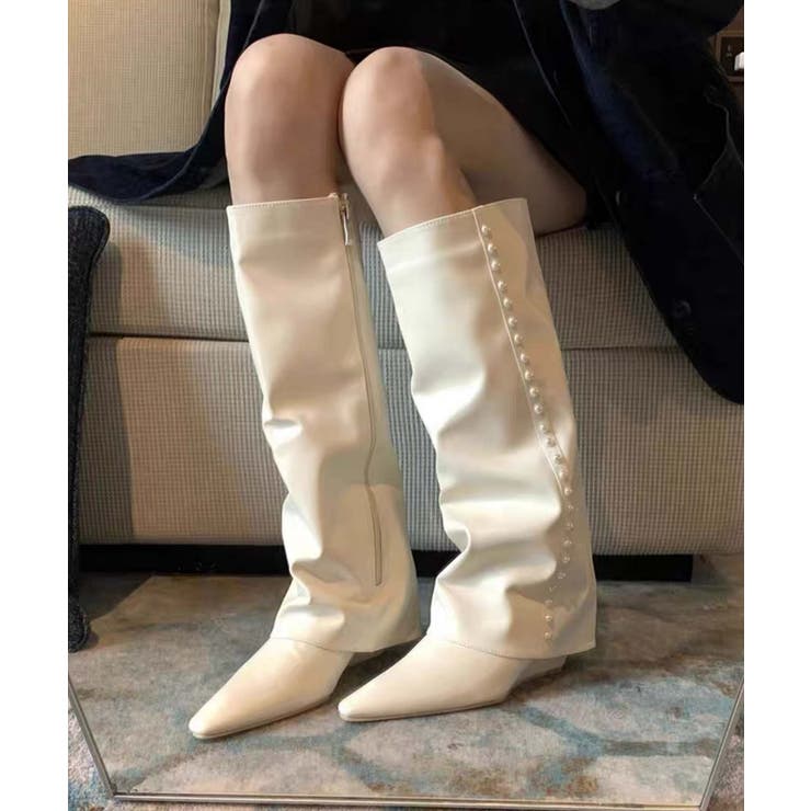 【Jasmine】レッグウォーマー風ワイドブーツ【AW】 | aimoha  | 詳細画像13 