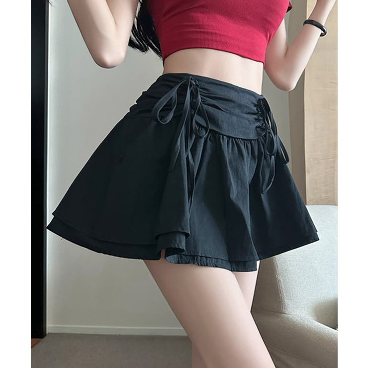 【Jasmine】シャーリングリボンフレアミニスカート Jasmine Gran… | aimoha  | 詳細画像3 