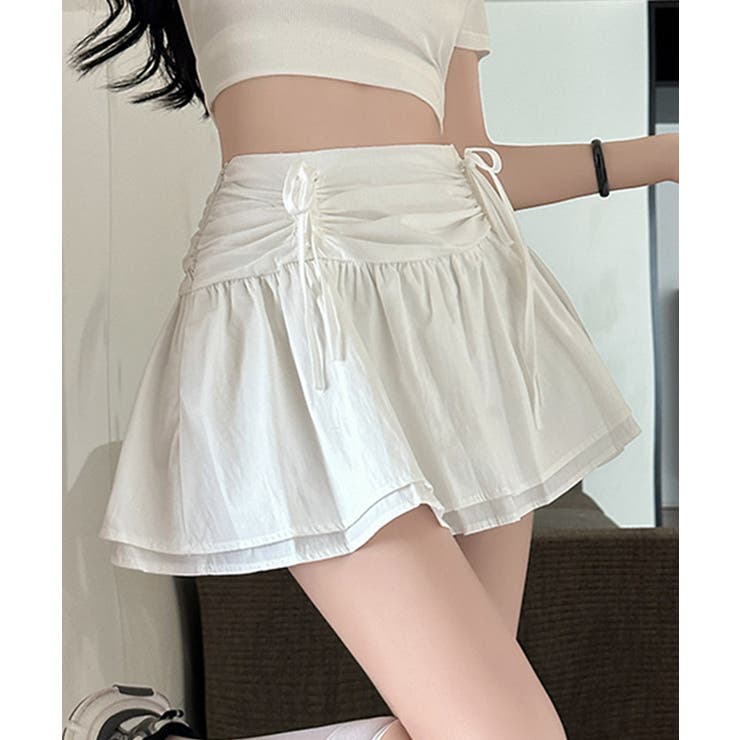 【Jasmine】シャーリングリボンフレアミニスカート Jasmine Gran… | aimoha  | 詳細画像7 