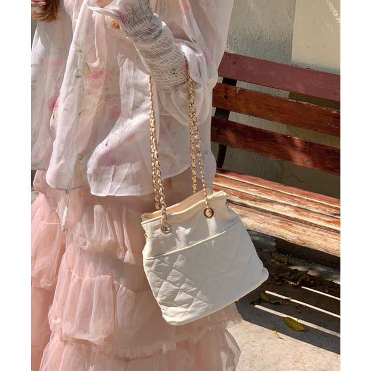 2WAYキルティング巾着バッグ Jasmine Grandiflorum | aimoha  | 詳細画像11 