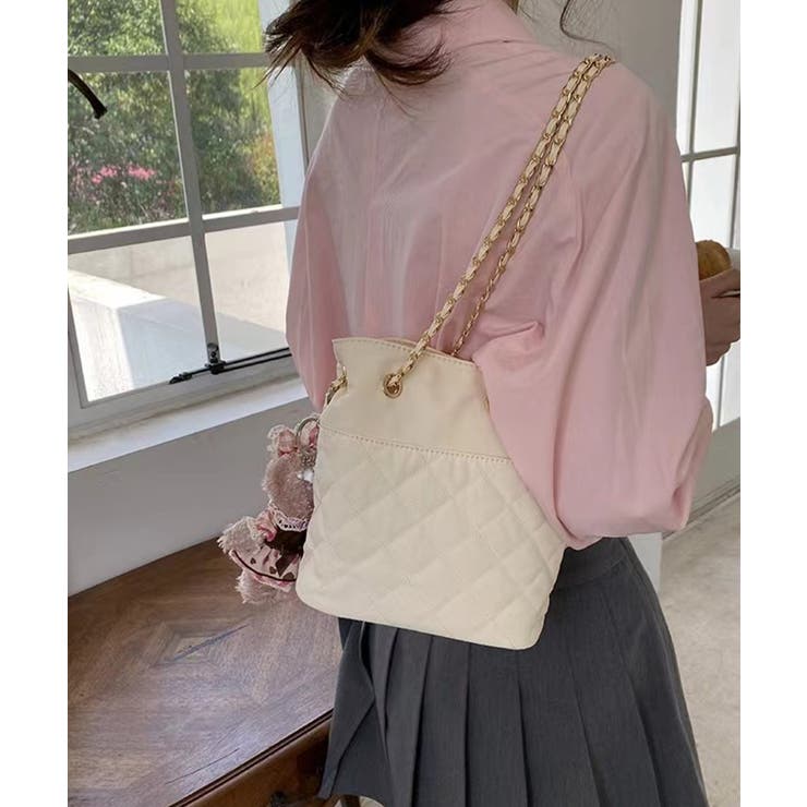 2WAYキルティング巾着バッグ Jasmine Grandiflorum | aimoha  | 詳細画像13 