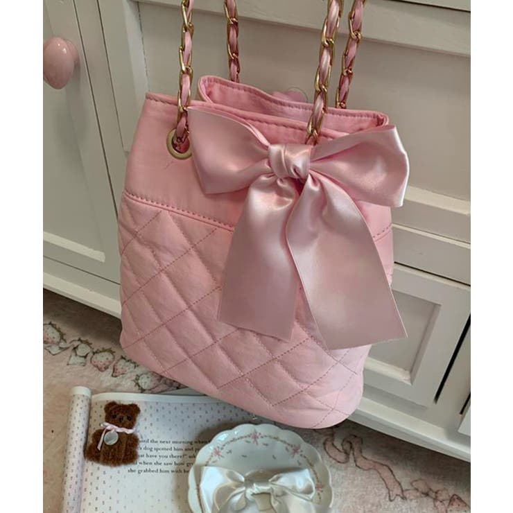 2WAYキルティング巾着バッグ Jasmine Grandiflorum | aimoha  | 詳細画像3 