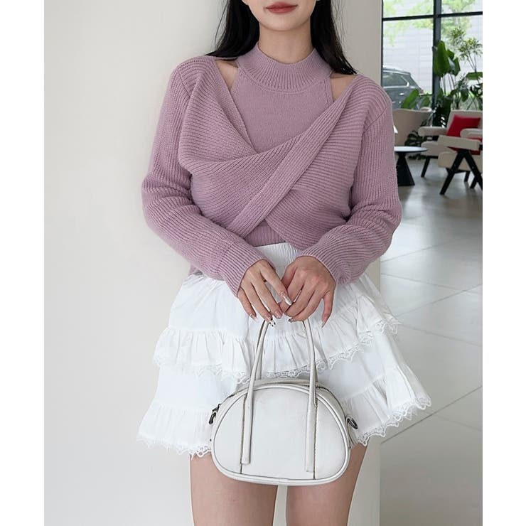 【Jasmine】ハイネック肩見せニットプルオーバー Jasmine Grand… | aimoha  | 詳細画像13 