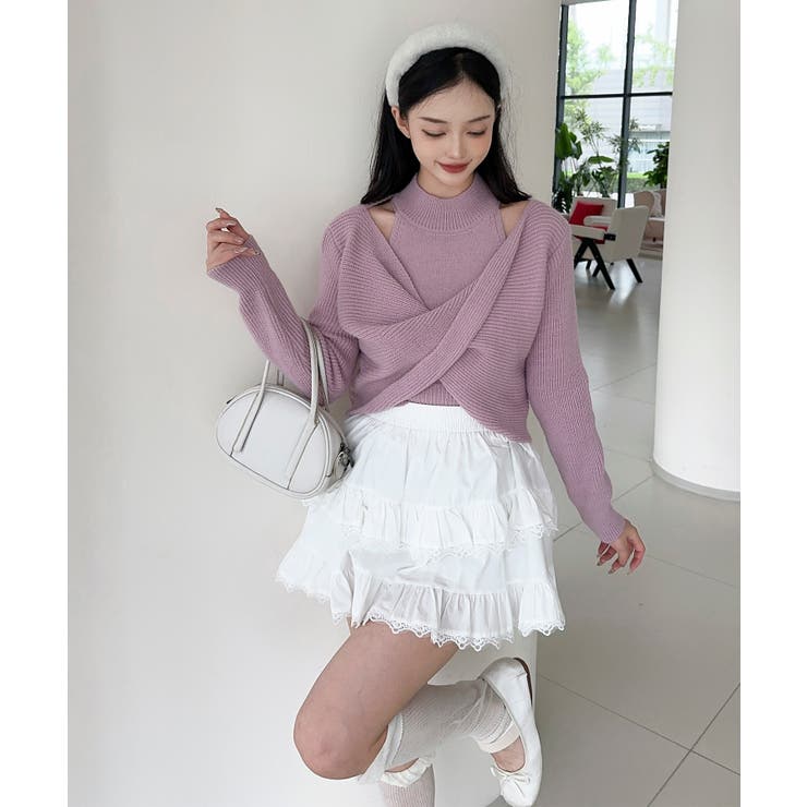 【Jasmine】ハイネック肩見せニットプルオーバー Jasmine Grand… | aimoha  | 詳細画像14 