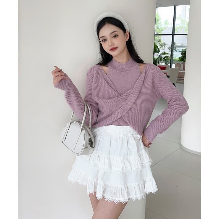 【Jasmine】ハイネック肩見せニットプルオーバー Jasmine Grand… | aimoha  | 詳細画像16 