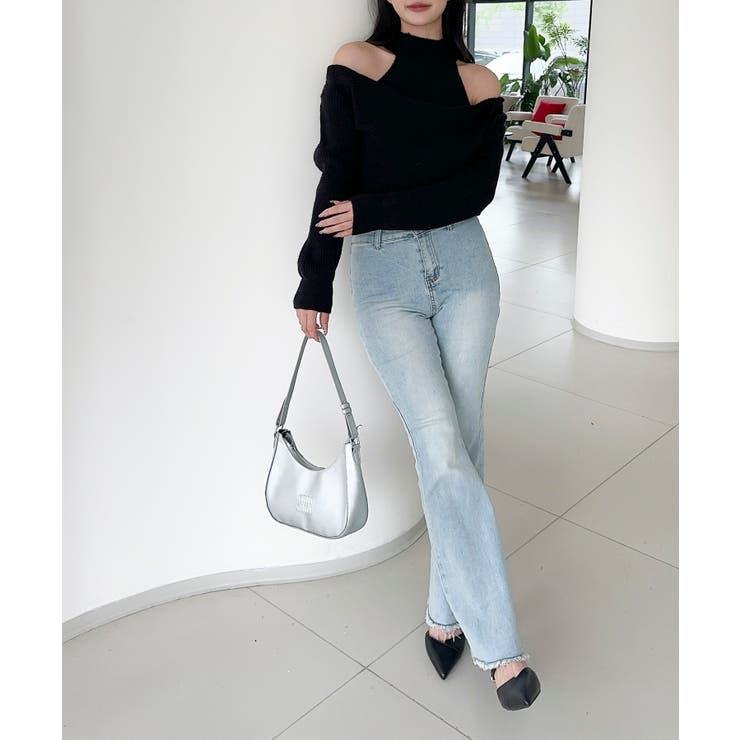 【Jasmine】ハイネック肩見せニットプルオーバー Jasmine Grand… | aimoha  | 詳細画像2 