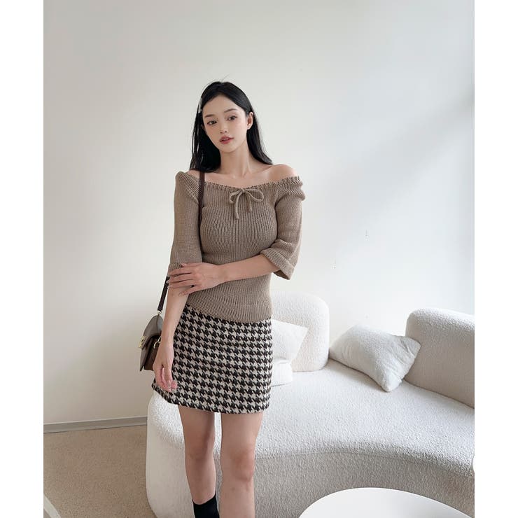 2WAYフロントリボンニットプルオーバー | aimoha  | 詳細画像11 