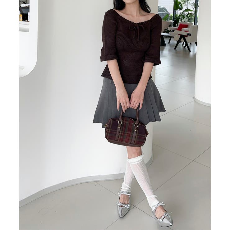 2WAYフロントリボンニットプルオーバー | aimoha  | 詳細画像19 