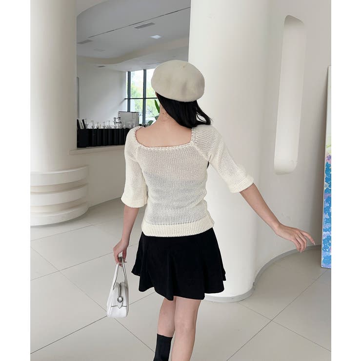 2WAYフロントリボンニットプルオーバー | aimoha  | 詳細画像14 