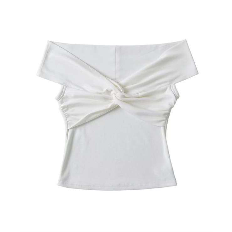 【Jasmine】オフショルクロスデザイン半袖Ｔシャツ Jasmine Gran… | aimoha  | 詳細画像9 