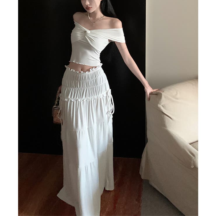 【Jasmine】オフショルクロスデザイン半袖Ｔシャツ Jasmine Gran… | aimoha  | 詳細画像14 